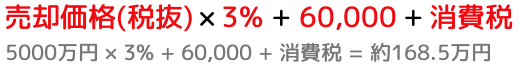 仲介手数料の計算
